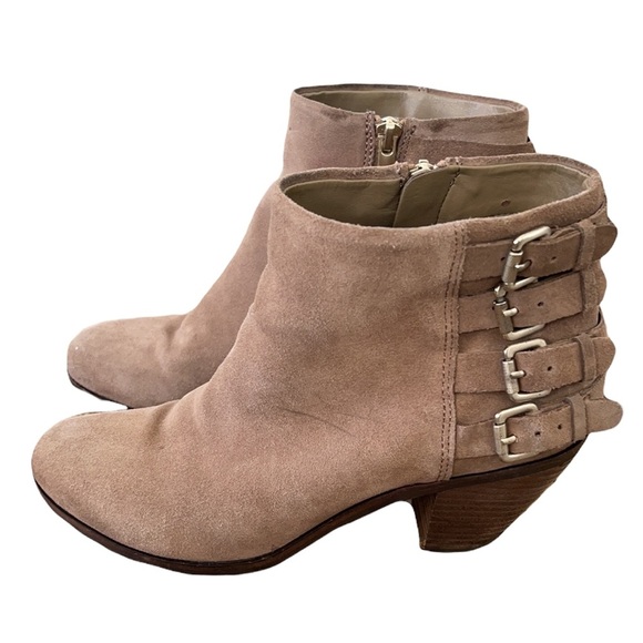 SAM EDELMAN “Lucca” brown buckle booties Size 8 - Picture 6 of 13